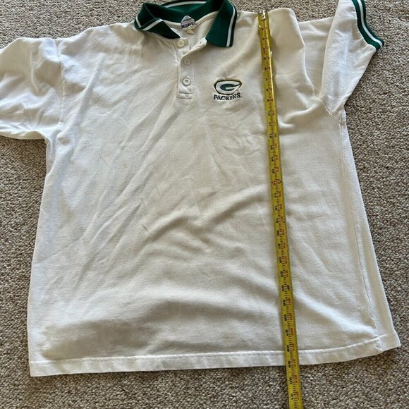 True Fan Green Bay Packers Polo Shirt Menās L Golf Sports Classic Preppy Gorpcor - Picture 10 of 10